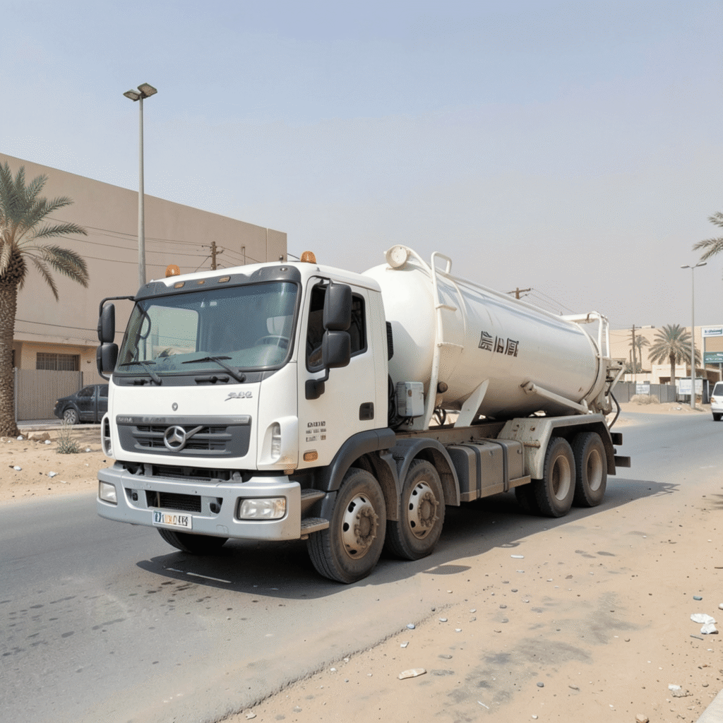 شاحنة ابشر الصرف الصحى للمدينة المنورة